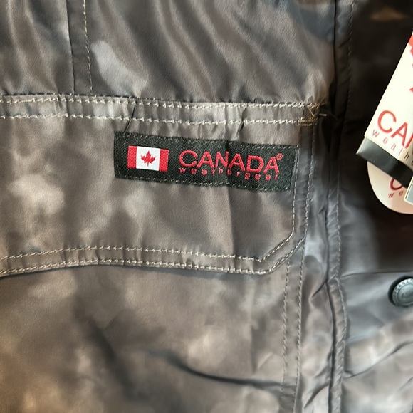 Canada Weather Gear Black Camo Pattern Jacket Waterproof NWT - Picture 4 of 12